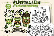 St.Patrick's Day Coloring Pages, a Seasonal Illustration by Design Station (Thumbnail 1 of 5)