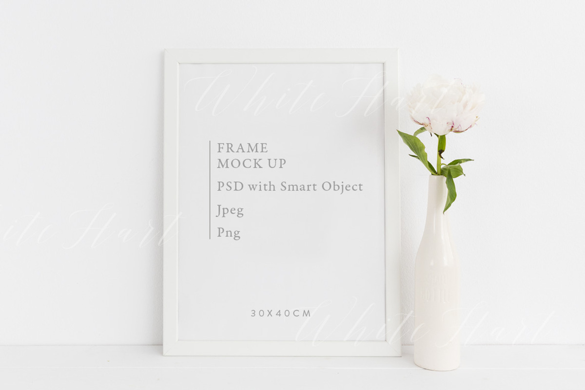 The 30x40cm Frame mockup BUNDLE, a Print Template by White Hart Co. (Photo 2 of 7)