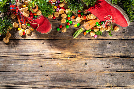Sinterklaas Christmas holiday background, a Holiday Photo by Rimma