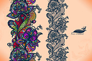 Seamless lace pattern with flowers, a Pattern Graphic by Vikpit (Thumbnail 1 of 3)