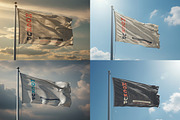 Realistic Waving Flags Mockups, a Product Mockup by Luuqas Design (Thumbnail 2 of 5)