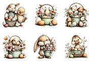 Easter Basket Clipart Bundle, an Illustration by Dream Creation (Thumbnail 6 of 8)