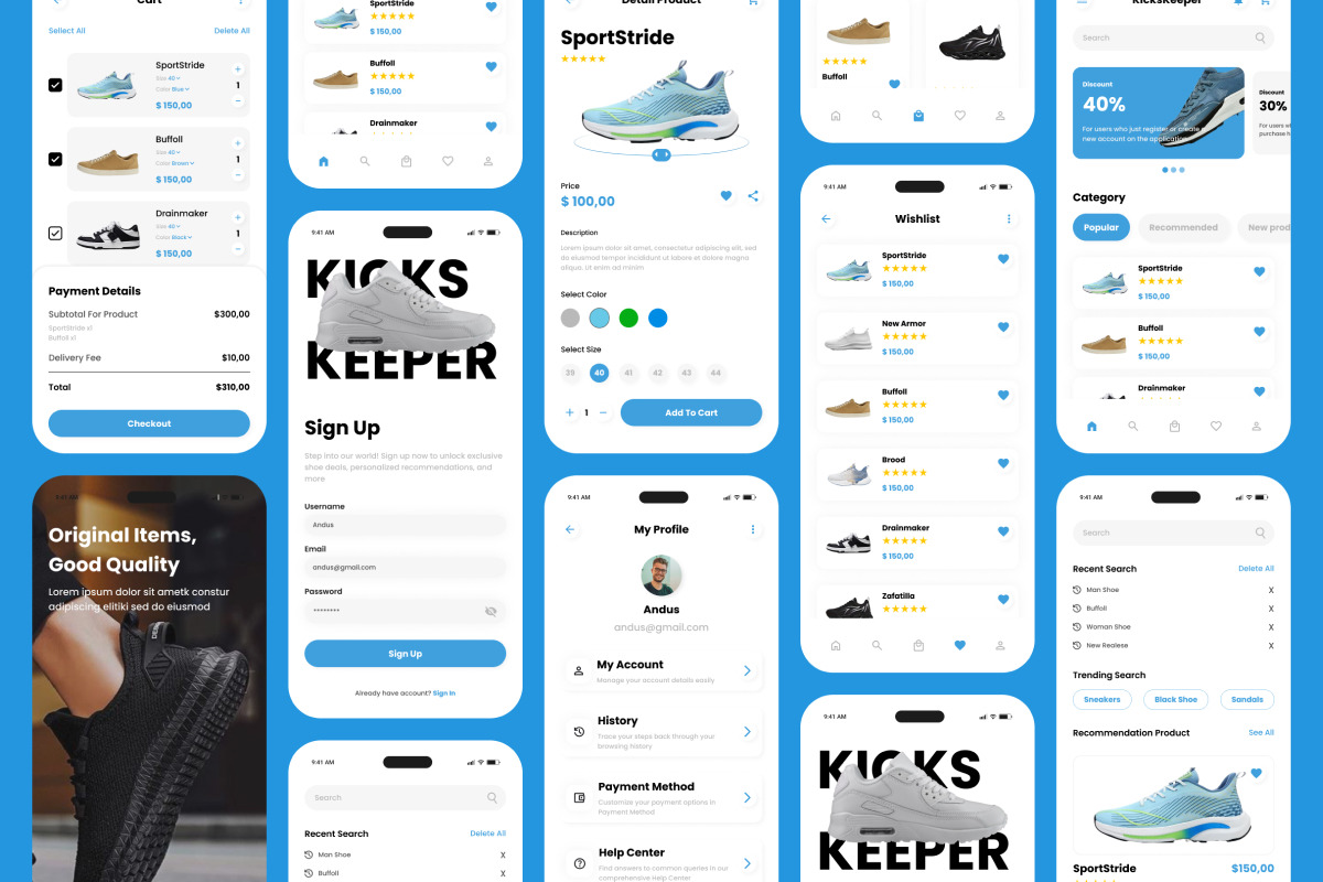 KicksKeeper - Shoe Store Mobile App, an App Template by twinstd (Photo 5 of 5)