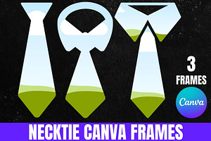 Necktie Canva Frames - Father's Day, a Social Media Template by Pink Gem