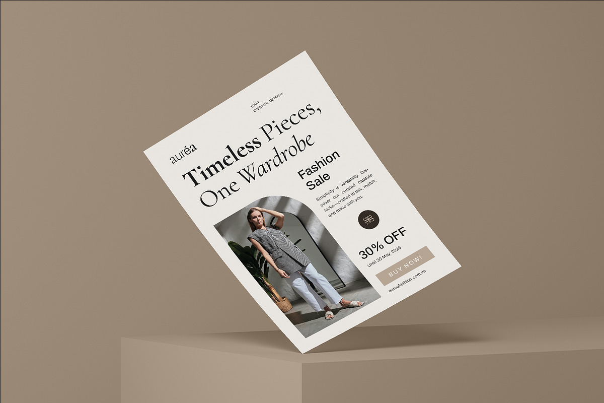 Aurea - Flyer Template, a Flyer Template by Fannan Studio (Photo 3 of 3)
