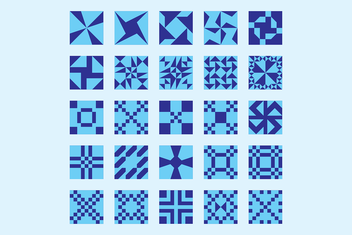 Quilt Patterns Icons, an Icon by GG Design (Photo 16 of 16)