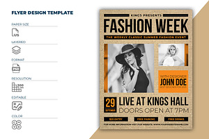 Fashion Flyer Template, a Flyer Template by OWPictures