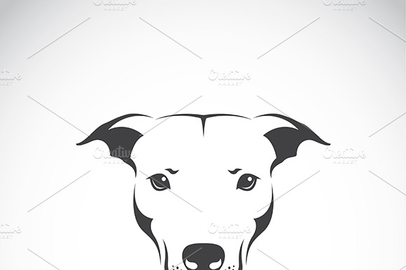 Vector Of A Dog Head. Pet. Animals.