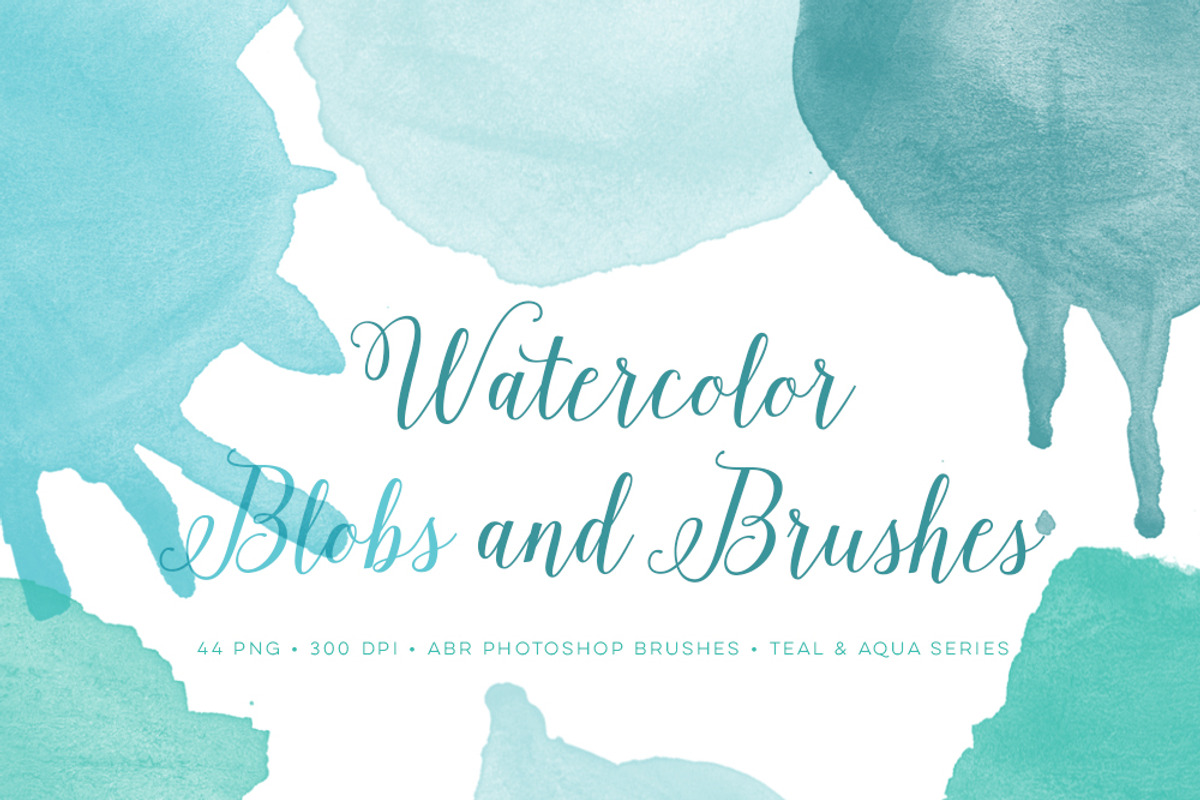 Watercolor Photoshop Brushes Blobs preview 3