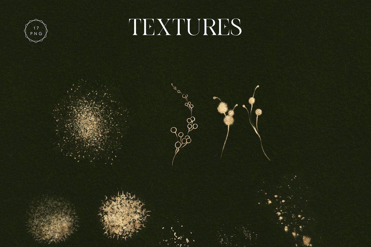 Christmas Graphics, floral cliparts, a Texture Illustration by ollalya (Photo 13 of 15)
