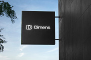Logo Mockup Black Hanging Sign, a Product Mockup by Asylab (Thumbnail 1 of 5)
