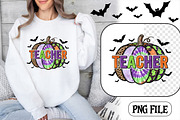 Halloween Teacher Pumpkin PNG Art, a Seasonal Illustration by CrexoraLab (Thumbnail 1 of 4)