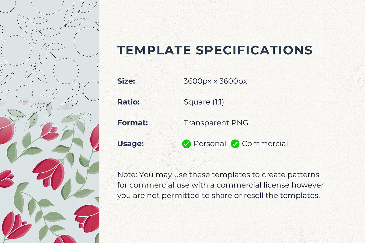 6 Seamless Pattern Templates (Vol 2), a Pattern Graphic by Fern & Quill (Photo 12 of 12)
