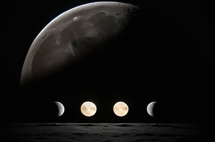 Moon phase photograph, a Wallpaper Photo by ComfortQ