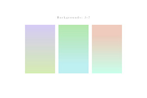 Delicate Gradient Backgrounds