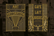 Art Nouveau Backgrounds and Frames, a Decorative Illustration by Wingsart Studio (Thumbnail 4 of 8)