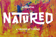 Natured - Modern and Fun Typeface, a Font by MuSan (Thumbnail 1 of 10)
