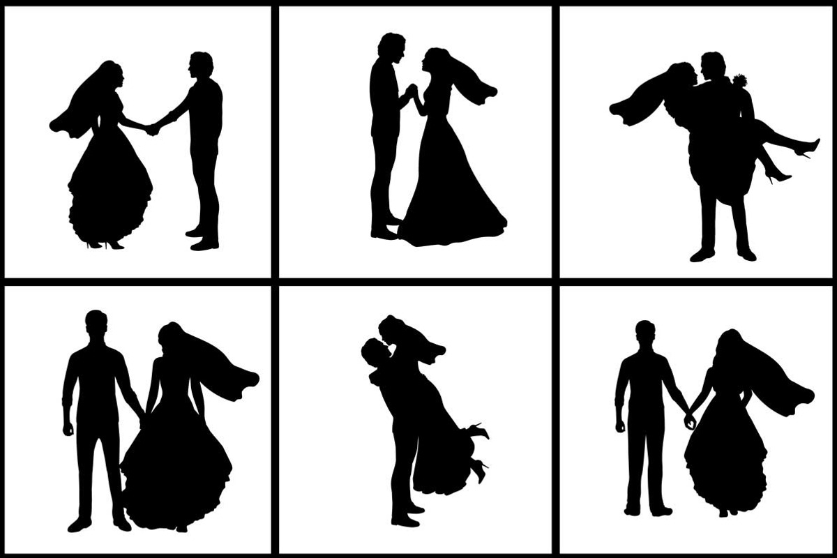 30 Silhouettes symbol Wedding, an Icon by kozyrevaelena (Photo 3 of 4)