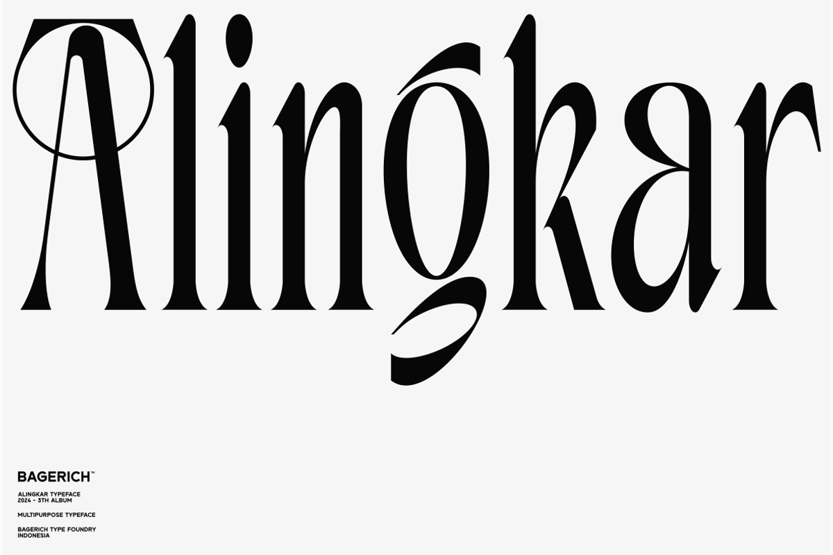 Alingkar, a Serif Font by Bagerich Type Foundry (Photo 1 of 16)