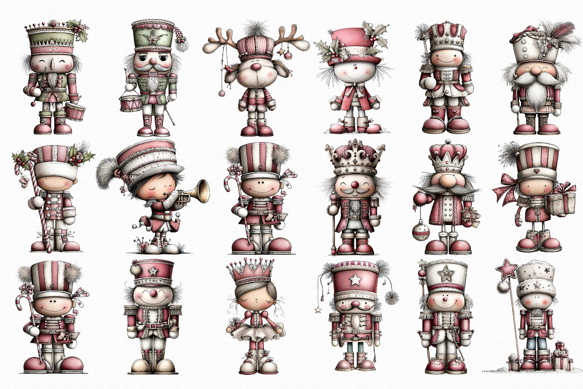 Whimsical Christmas Nutcracker Clipa, an Illustration by Libby Wishes (Photo 2 of 7)
