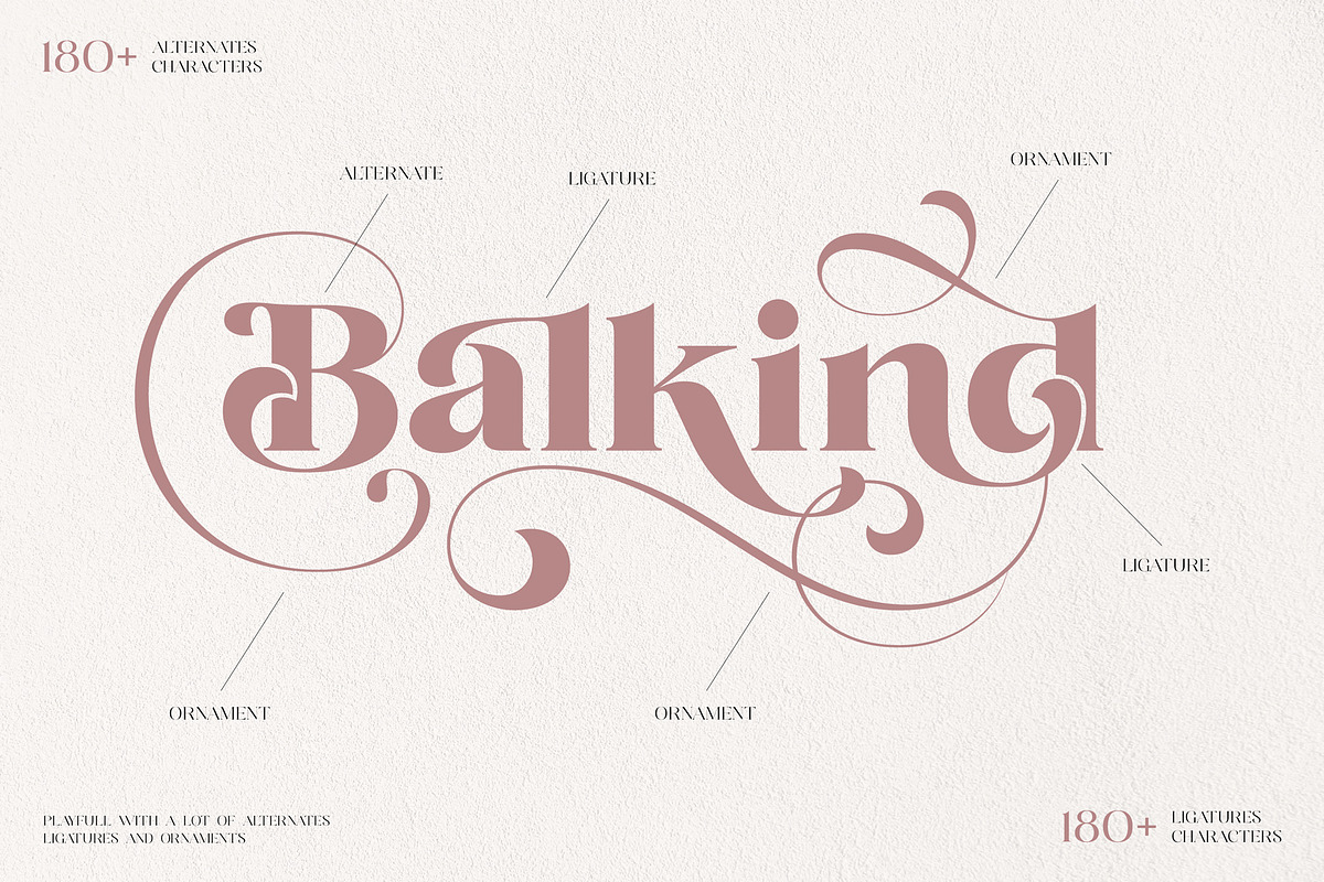 Balkind - Modern Beauty Serif Font, a Serif Font by Ekahermawan (Photo 3 of 25)