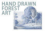 Forest Art Wallpaper Set, an Illustration by fei long (Thumbnail 4 of 9)