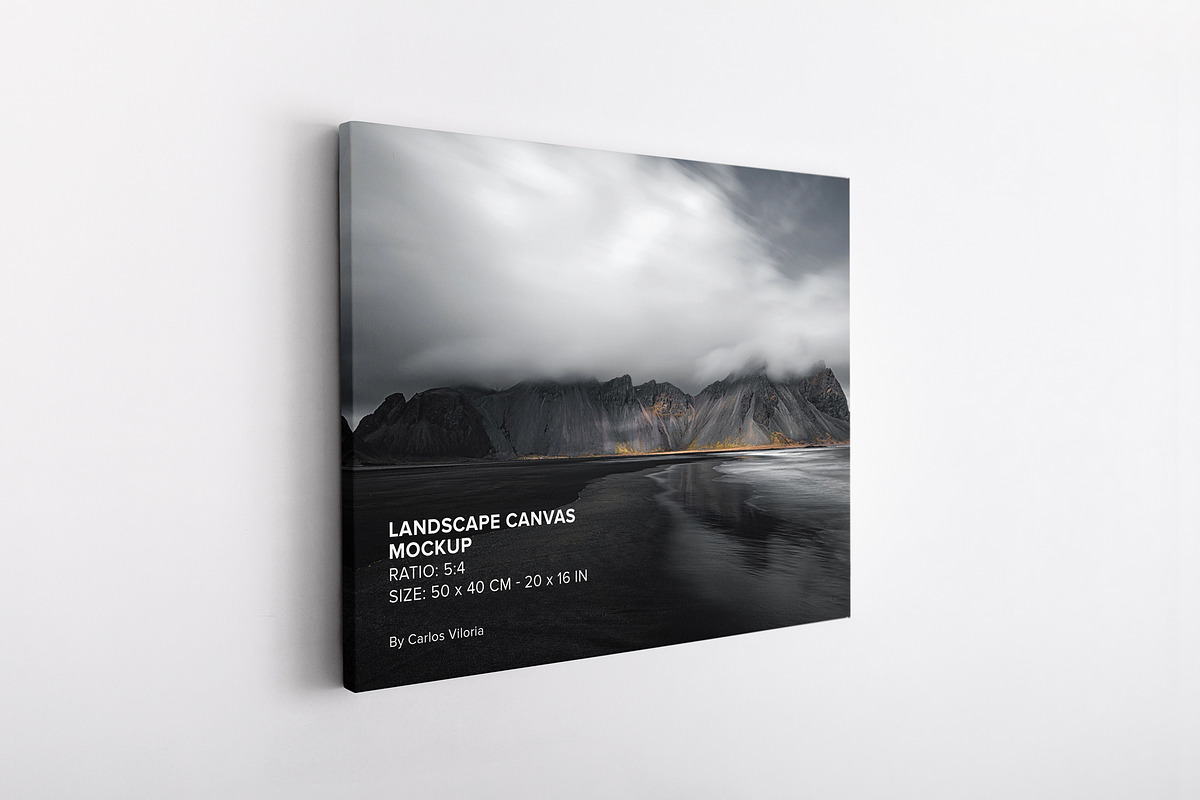 Canvas Ratio 5x4 Mockups Set, a Print Template by Mockups by Carlos Viloria (Photo 8 of 11)
