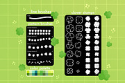 40 Clover Procreate Stamps Brushes, an Object Illustration by InkPrintsTattoo (Thumbnail 2 of 4)