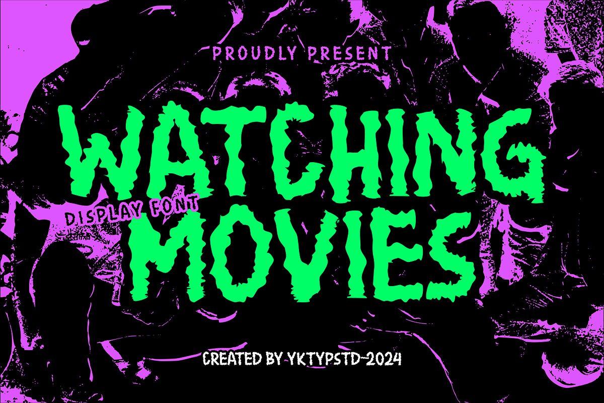 Watching Movies, a Handwritten Font by Yktypstd (Photo 1 of 5)
