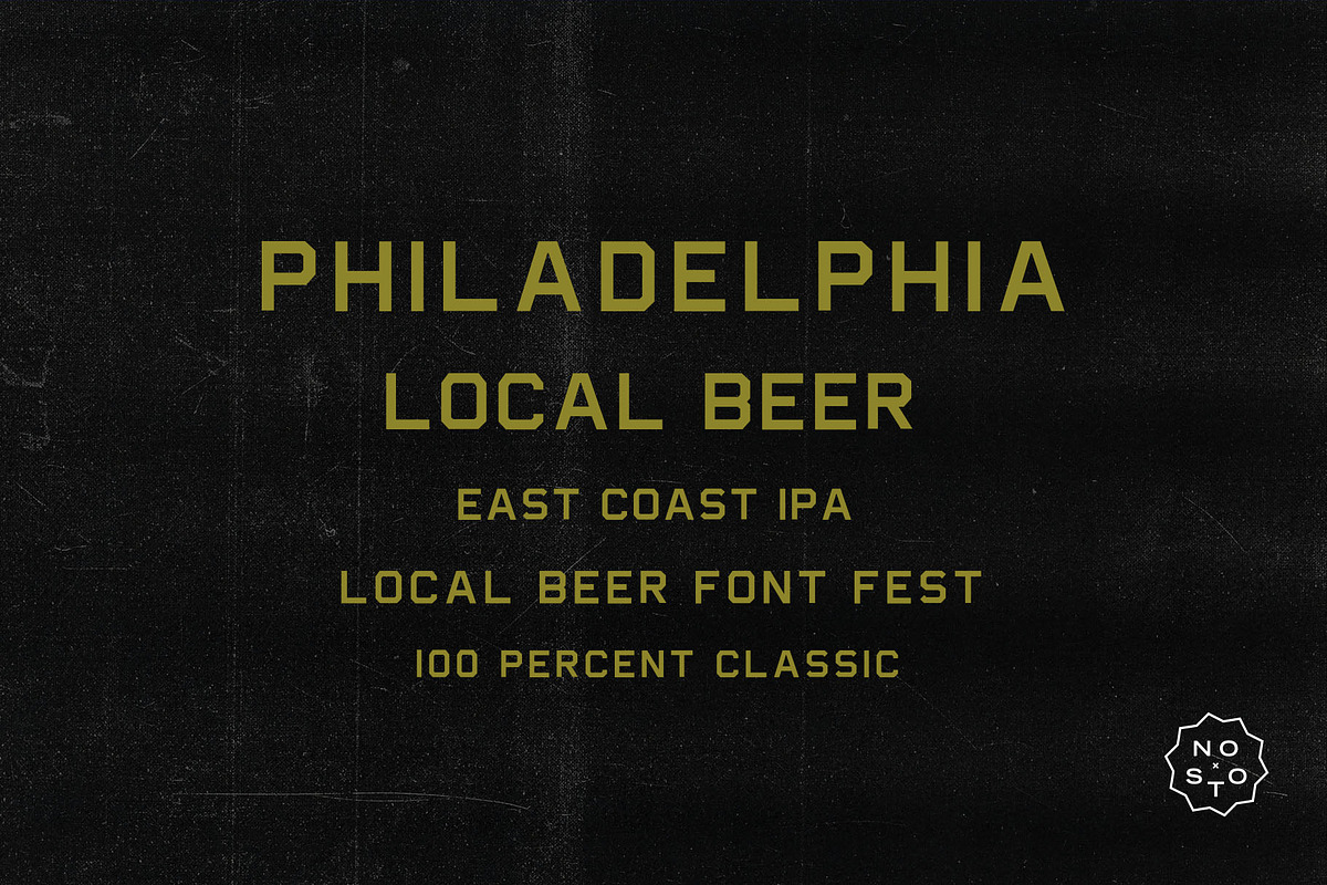 Local Beer, a Sans Serif Font by Nomad Stockpile (Photo 4 of 6)
