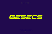 Gesecs - Modern Display Typeface, a Font by Letterna (Thumbnail 1 of 4)
