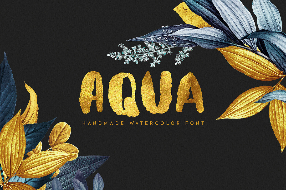 Aquatype Display Watercolor font, a Sans Serif Font by Luxfont (Photo 9 of 9)