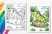 Cute Jungle Animals Coloring Pages, an Animal Illustration by Ink Gallery (Thumbnail 4 of 7)