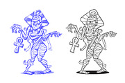 Walking Mummy, an Illustration by Cartoon Shop (Thumbnail 2 of 6)
