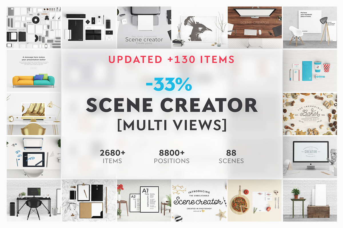 Scene Creators Bundle, a Books & Magazine Mockup by Ceacle Mockup (Photo 1 of 34)