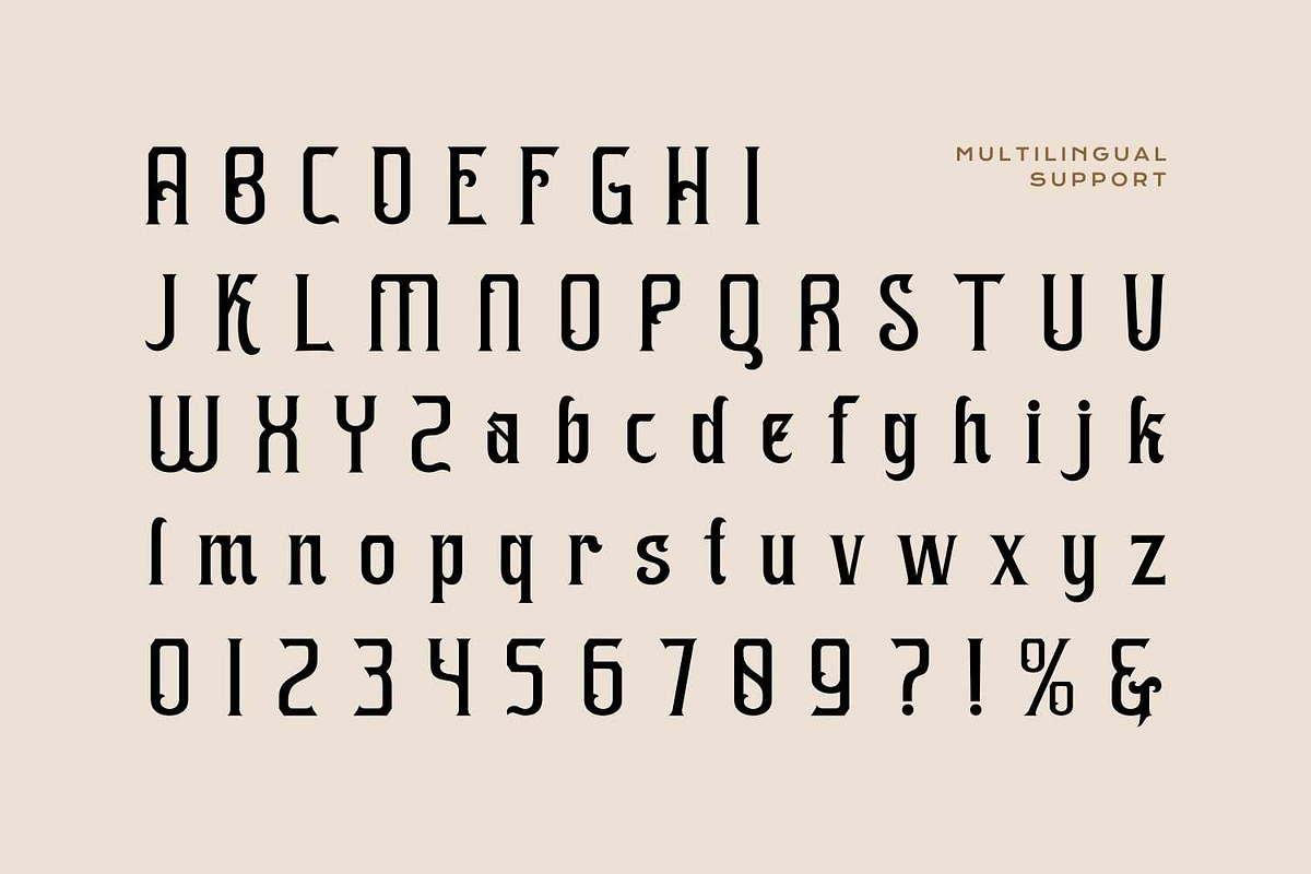 Kafehoc - Modern Blackletter Font, a Blackletter Font by Imoodev (Photo 5 of 5)