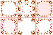 Watercolor cute Teddy Bear pack, an Animal Illustration by Art By Silmairel (Thumbnail 4 of 4)