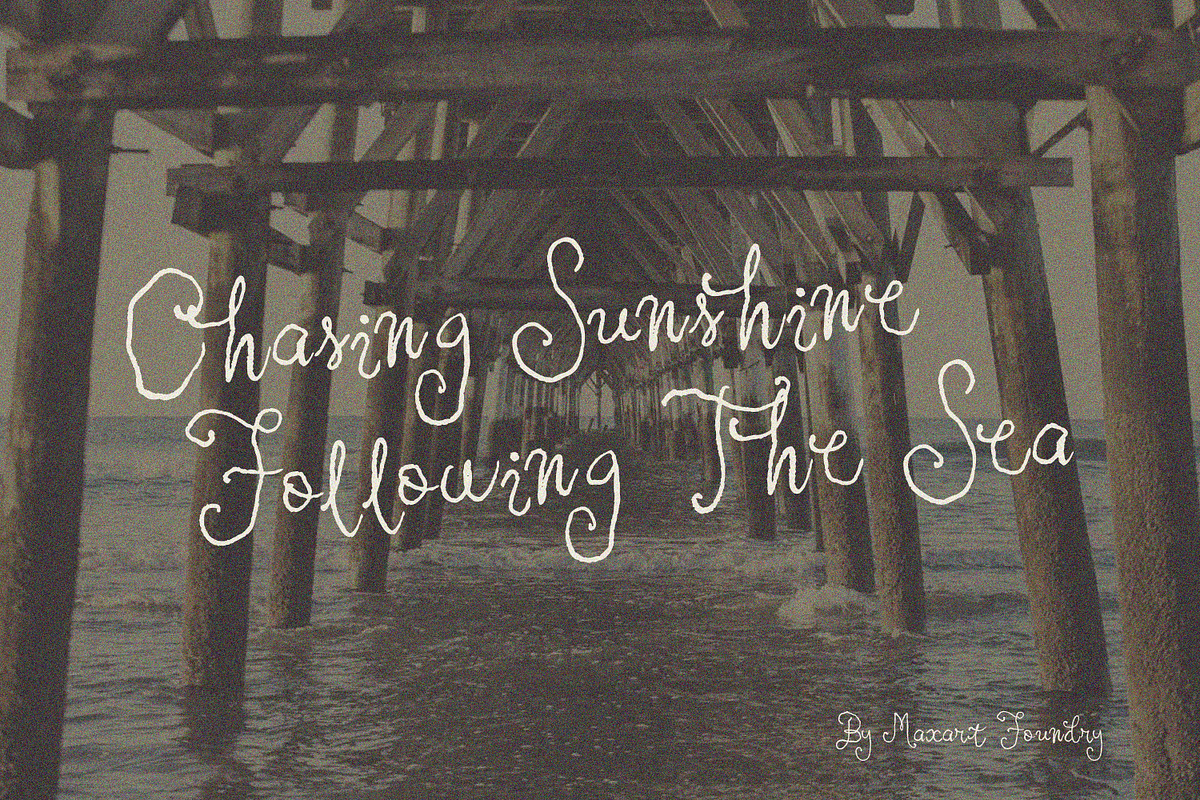 Antique Script Whimsical font, a Handwritten Font by MaxArt Foundry (Photo 4 of 9)