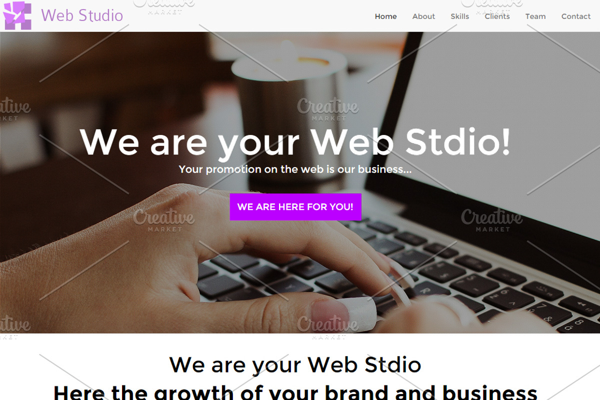 Web Studio HTML/CSS Responsive, a Bootstrap Template by Marko Banovic