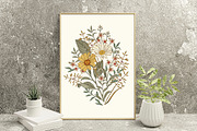 Set Seamless Flowers Chamomile daisy, a Pattern Graphic by Vintage (Thumbnail 12 of 17)