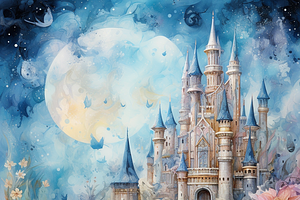 Watercolor Fantasy Castles