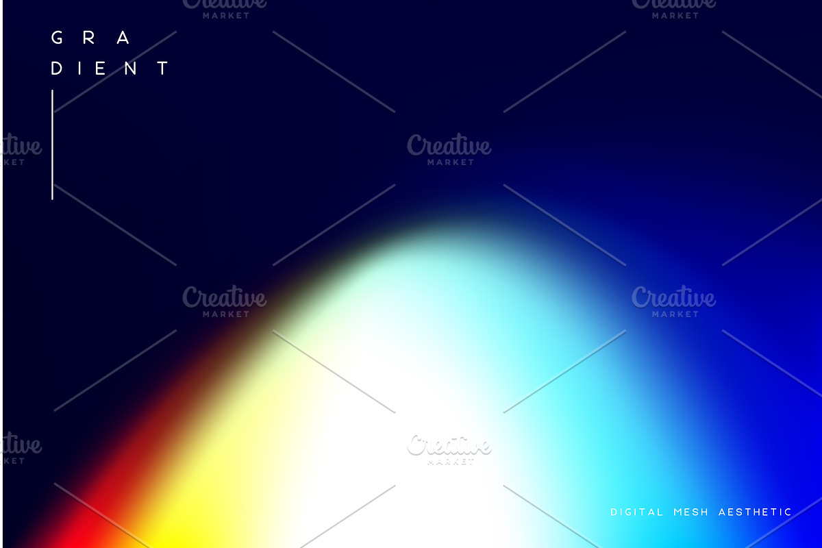 Abstract digital mesh gradient, an Illustration by Liudmyla Matviiets