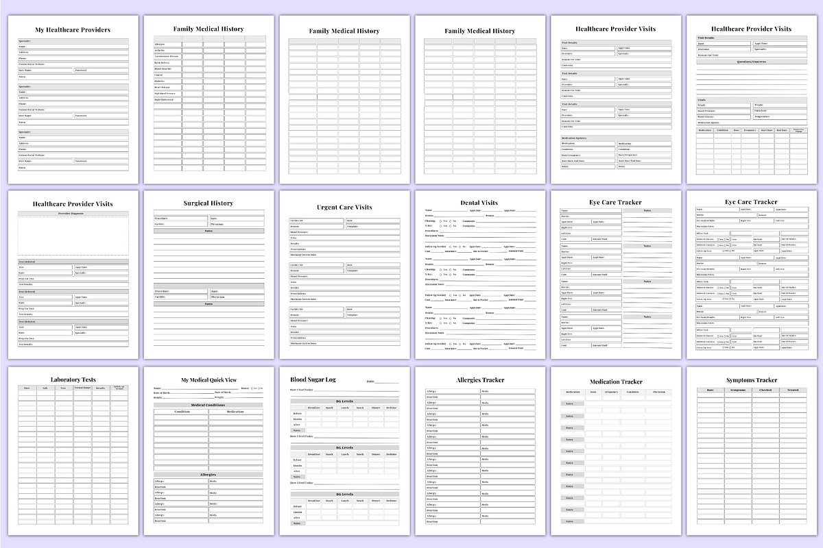 Ultimate Planner Sheets Bundle Canva, a Stationery Template by Mustafiz (Photo 7 of 9)