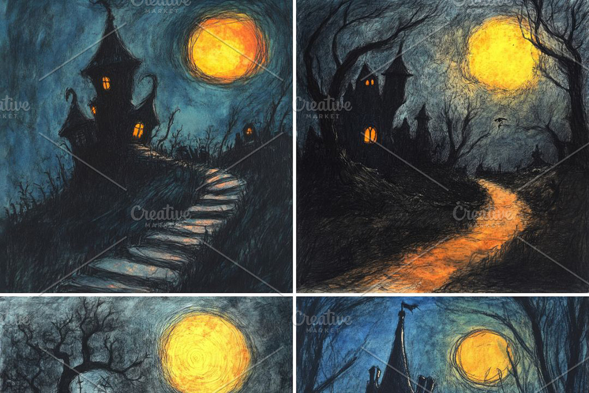 Haunted Worlds, a Seasonal Illustration by pictures for you (Photo 20 of 32)