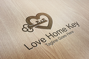 Love Home Key - Logo Template