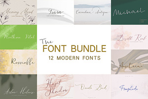 The Modern Calligraphy Font Bundle