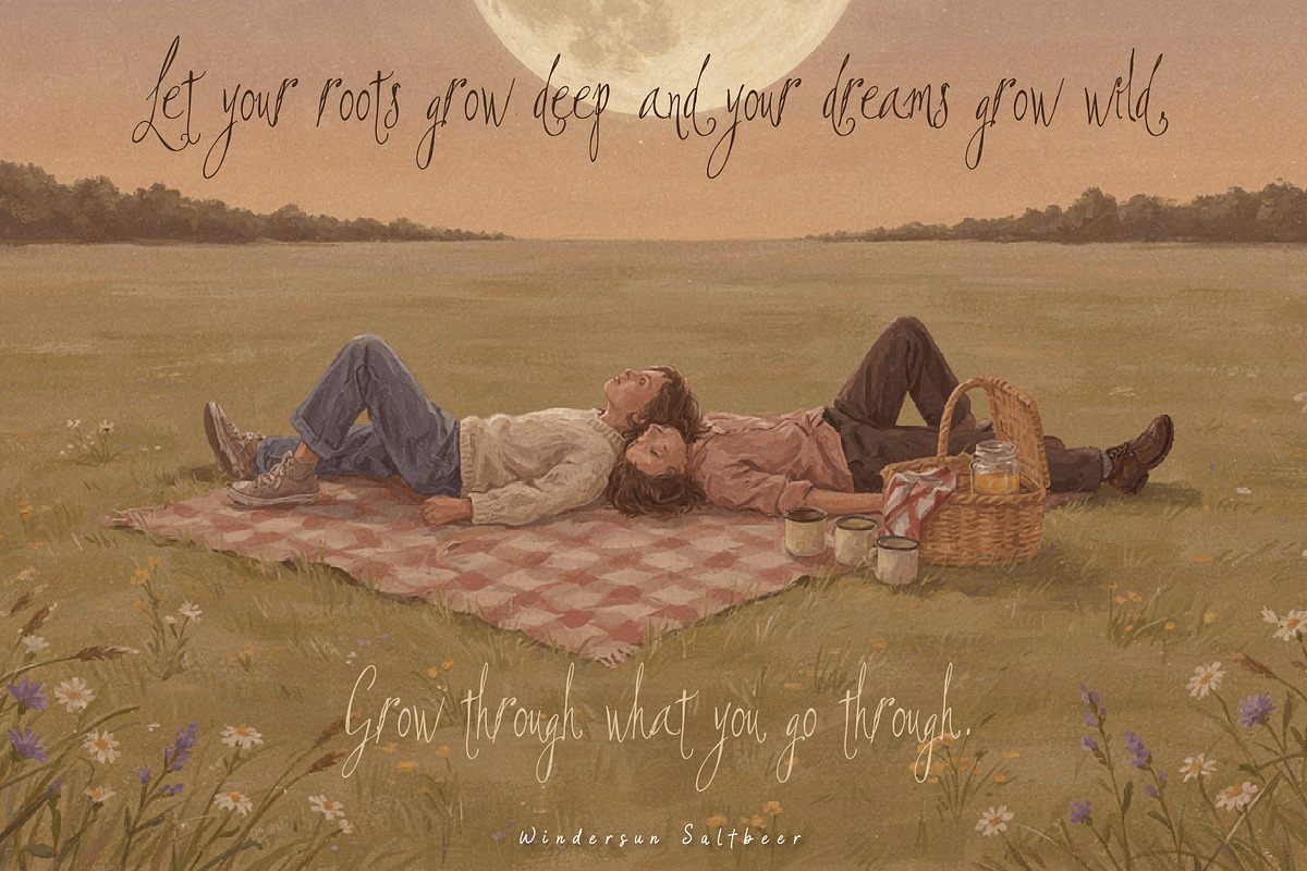 Windersun Font Duo - for Dreamers, a Handwritten Font by HypeWorksCo (Photo 5 of 23)