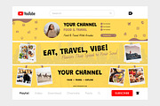 YouTube Banner for Food & Travel, a Social Media Template by twinstd (Thumbnail 3 of 3)