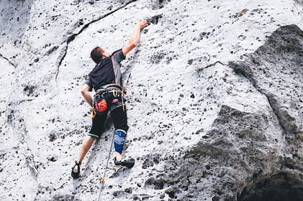 Climbing rocks