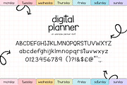 Digital Planner Font, a Sans Serif Font by Lollipop Hand Drawn (Thumbnail 6 of 8)